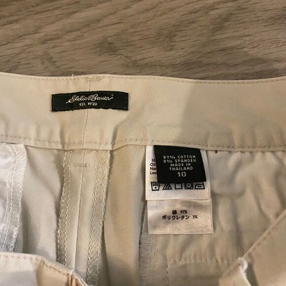Eddie Bauer cotton blend women’s khaki straight leg pants size 10 - Picture 5 of 8